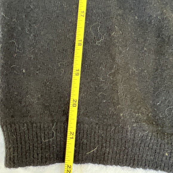 Vintage Sweater Wool Blend Back Zip Round Neck LG Soft Retro Minimalist - Picture 4 of 9